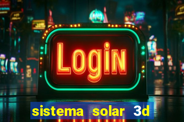 sistema solar 3d em movimento